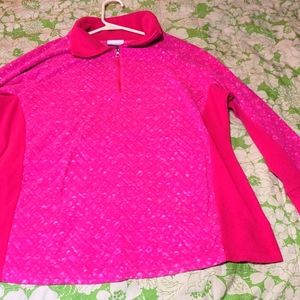 Womens Columbia fleece pull over